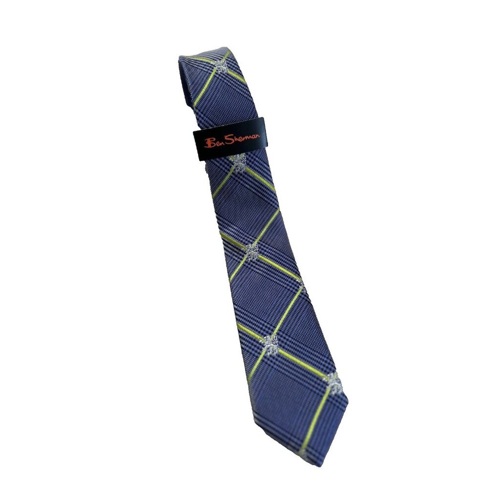 Ben Sherman Silk Tie Blue Green